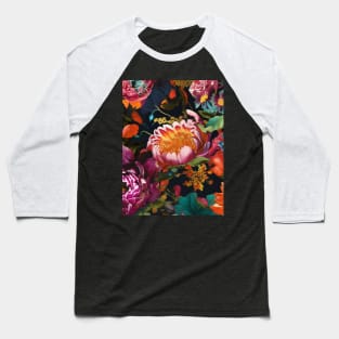 Colorful Flower Pattern V15 Baseball T-Shirt